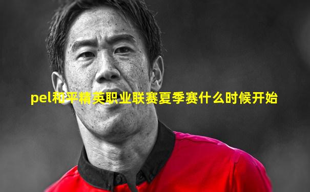 pel和平精英职业联赛夏季赛什么时候开始